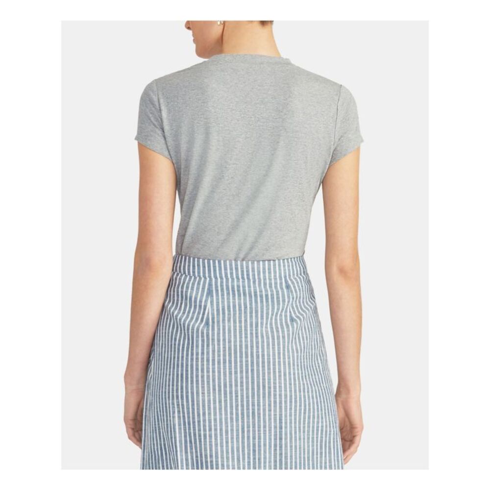 RACHEL ROY Womens Gray Heather Short Sleeve Crew Neck T-Shirt Size: XXL - Picture 2 of 2